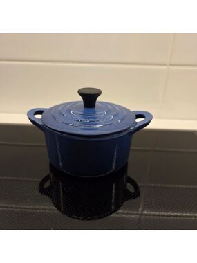 Le CREUSET Blue Cast Iron Mini Cocotte